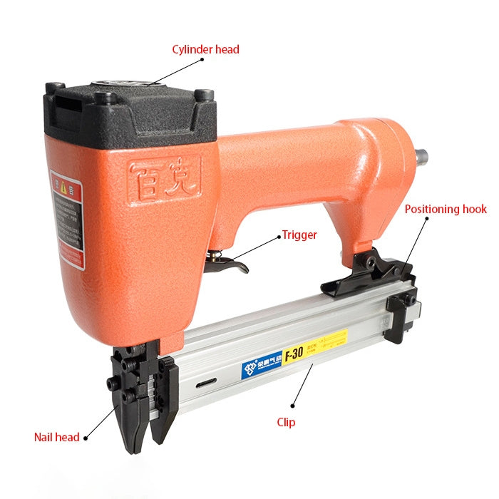 F-30X Pneumatic Nail Grab Decoration Woodworking Tools Gas Nail Gun