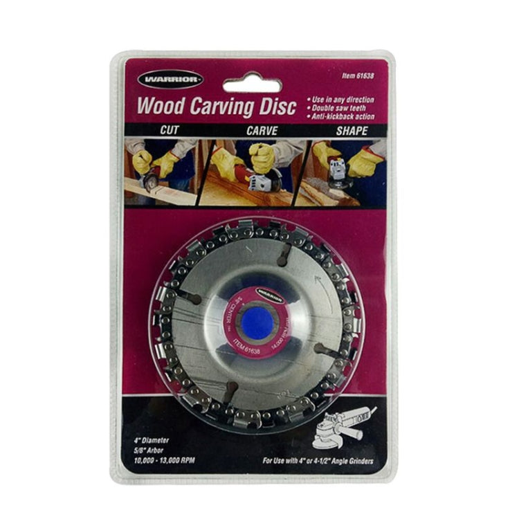 4 inch Disc Grinder and Chain 22 Tooth Fine Cut Chain for 100/115 Angle Grinder