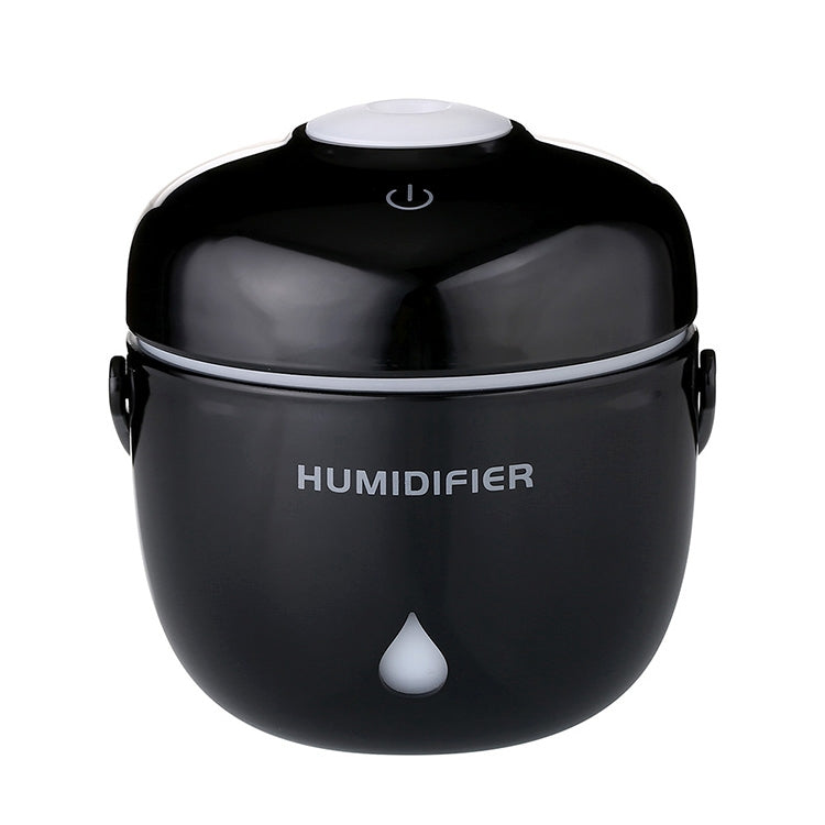 Rice Cooker Shape Mini LED Light Air Humidifier for Home & Office
