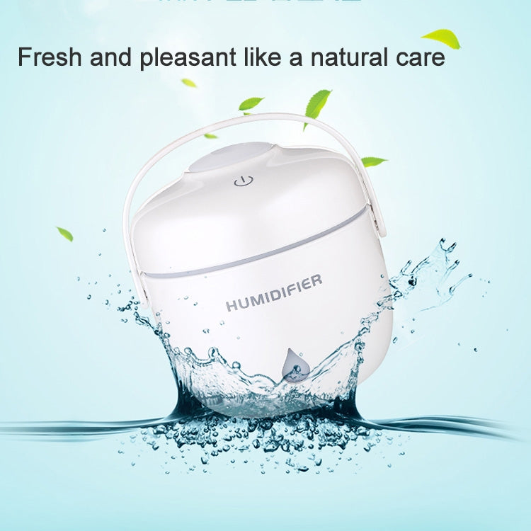 Rice Cooker Shape Mini LED Light Air Humidifier for Home & Office