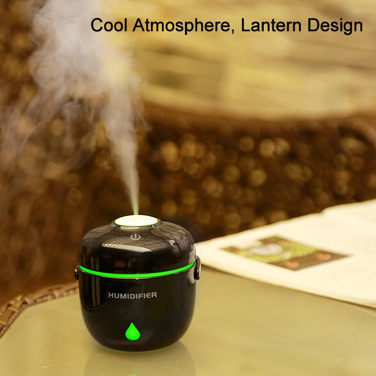 Rice Cooker Shape Mini LED Light Air Humidifier for Home & Office