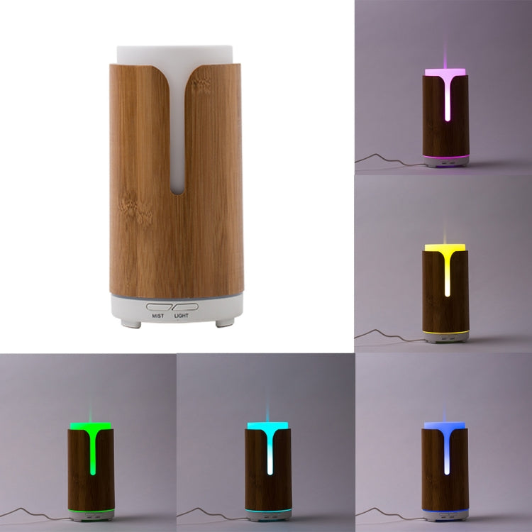 Fea J80 Mini Colourful LED Light 100ML Bamboo Air Humidifier for Home & Office