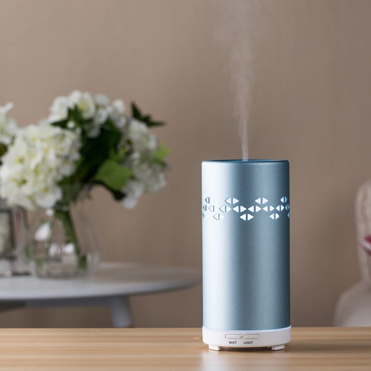 Fea J87 Portable Geometric Pattern Aluminum Colourful Breathing LED Light 100ML Ultrasonic Mist Air Humidifier for Home & Office