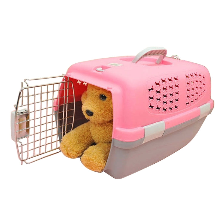 Pet Airways Box Checked The Cases Out Luggage Transport Cages for Cat / Dog and Other Pets (Top with No Sunroof Ventilation Holes) Small, Size:59*38*38cm