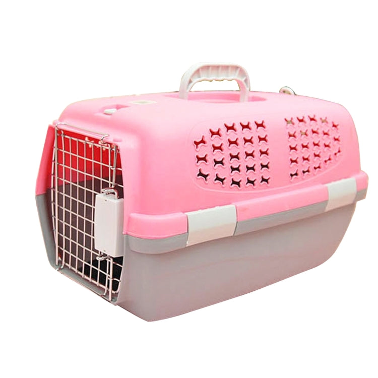 Pet Airways Box Checked The Cases Out Luggage Transport Cages for Cat / Dog and Other Pets (Top with No Sunroof Ventilation Holes) Small, Size:59*38*38cm