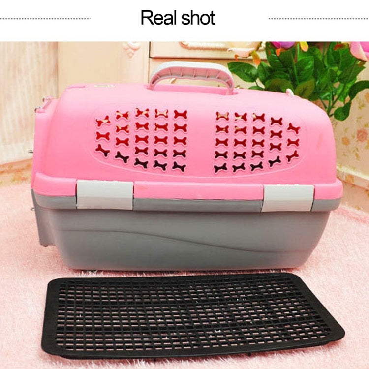 Pet Airways Box Checked The Cases Out Luggage Transport Cages for Cat / Dog and Other Pets (Top with No Sunroof Ventilation Holes) Small, Size:59*38*38cm