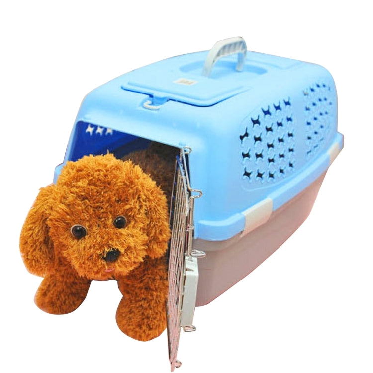 Pet Airways Box Checked The Cases Out Luggage Transport Cages for Cat / Dog and Other Pets (Top with No Sunroof Ventilation Holes) Small, Size:59*38*38cm
