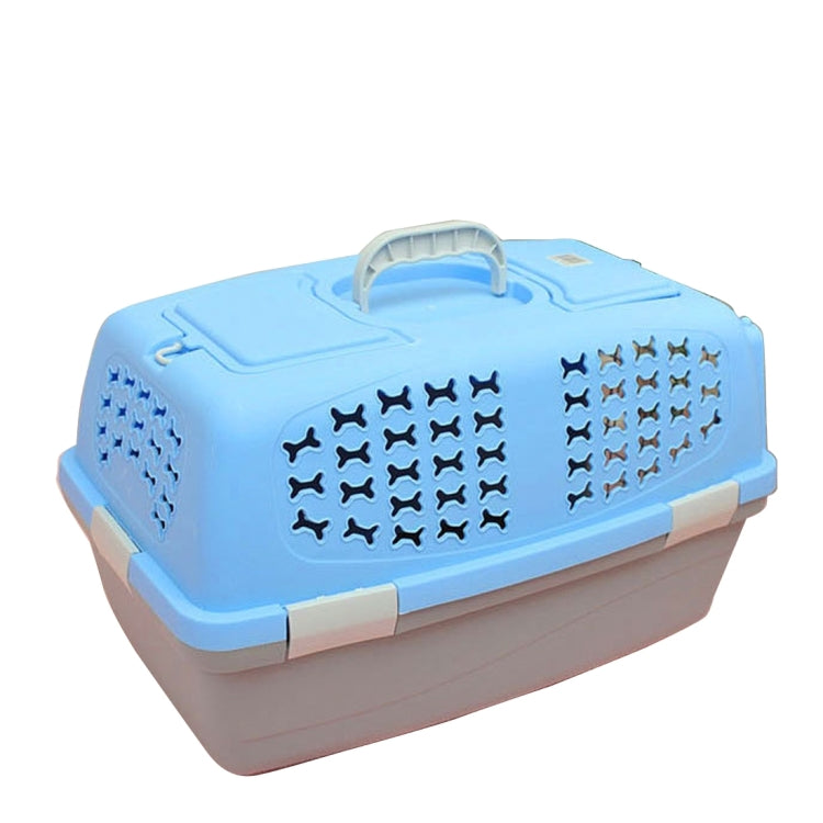 Pet Airways Box Checked The Cases Out Luggage Transport Cages for Cat / Dog and Other Pets (Top with No Sunroof Ventilation Holes) Small, Size:59*38*38cm