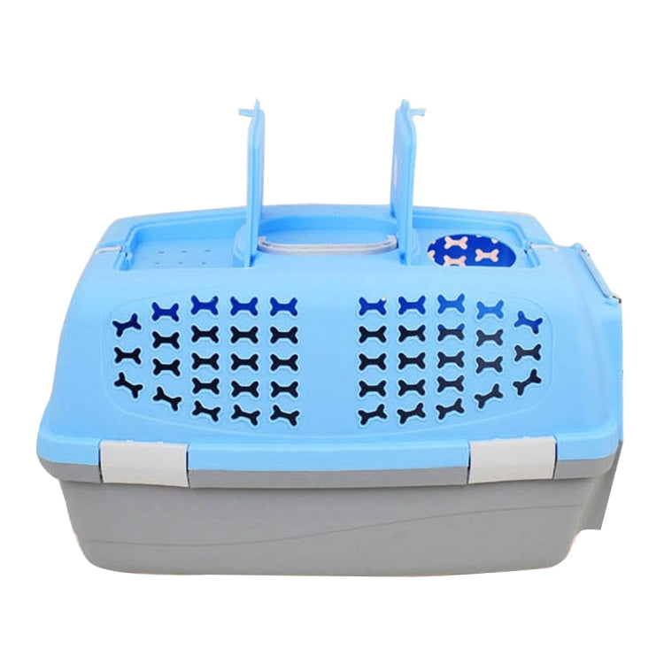 Pet Airways Box Checked The Cases Out Luggage Transport Cages for Cat / Dog and Other Pets (Top with No Sunroof Ventilation Holes) Small, Size:59*38*38cm