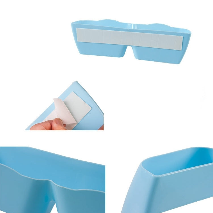 5 PCS Fresh Style Living Room Bathroom Stereoscopic Glue Wall Hanging Shoe Frame Wave Separation Wall Simple Wall Storage Shelves,Random Color Delivery