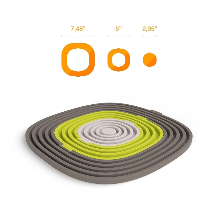 2 PCS Creative Three PCS / Sets Kitchen Silicone Placemat Table Mats High Temperature Insulation Mat