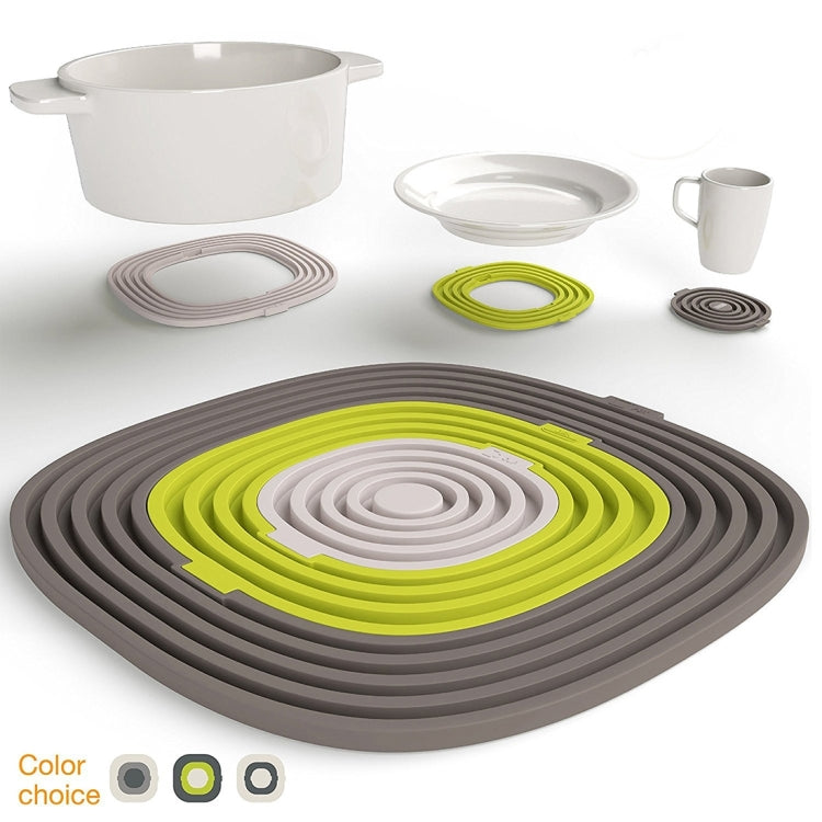 2 PCS Creative Three PCS / Sets Kitchen Silicone Placemat Table Mats High Temperature Insulation Mat