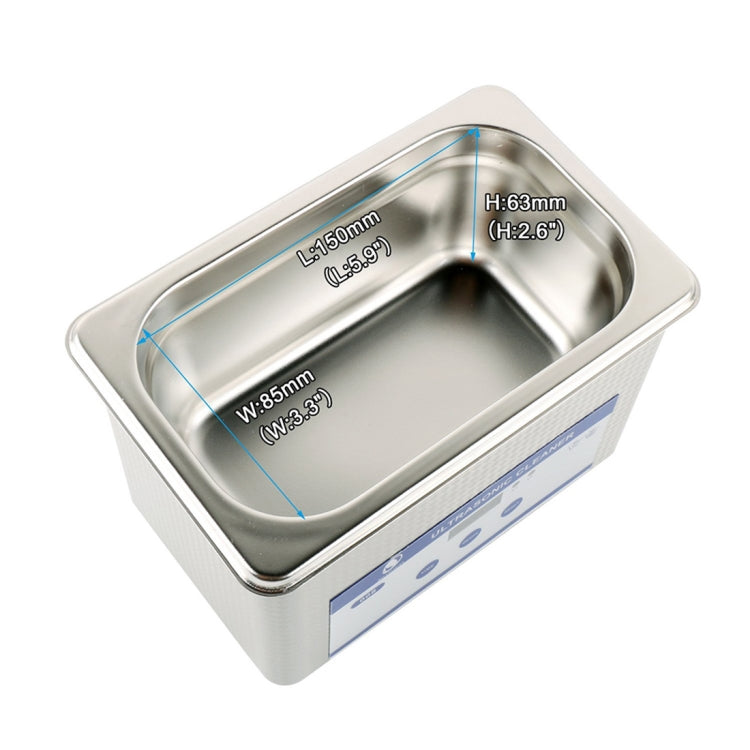 Digital Electric Ultrasonic Cleaner Machine for /Jewelry  / Metal Parts / Stones/Glasses / PCB Toolsï¼ŒCapacity 800ml