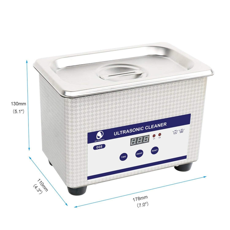 Digital Electric Ultrasonic Cleaner Machine for /Jewelry  / Metal Parts / Stones/Glasses / PCB Toolsï¼ŒCapacity 800ml