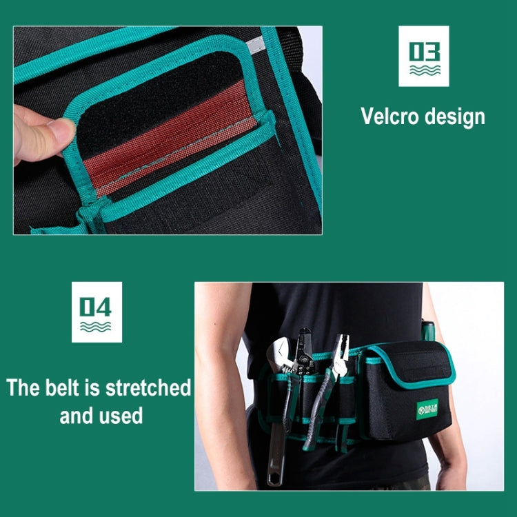 04 Type Retro Canvas Cloth Thickening Electrician Belt Pouch Maintenance Tools Waist Bag Convenient Tool Bag