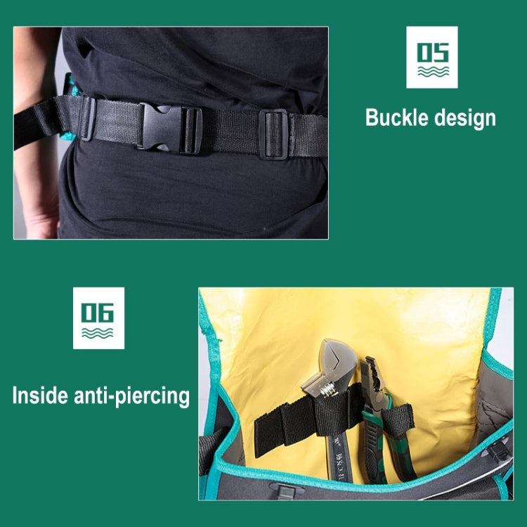 04 Type Retro Canvas Cloth Thickening Electrician Belt Pouch Maintenance Tools Waist Bag Convenient Tool Bag