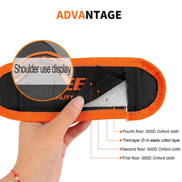 Multi-function Oxford Cloth Electrician Belt Pouch Maintenance Tools Handbag Shoulder Bag Convenient Tool Bag, Size : 15 inch