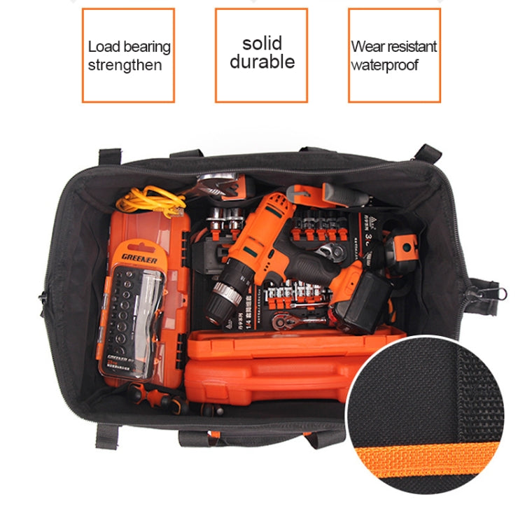 Multi-function Oxford Cloth Electrician Belt Pouch Maintenance Tools Handbag Shoulder Bag Convenient Tool Bag, Size : 12.5 inch