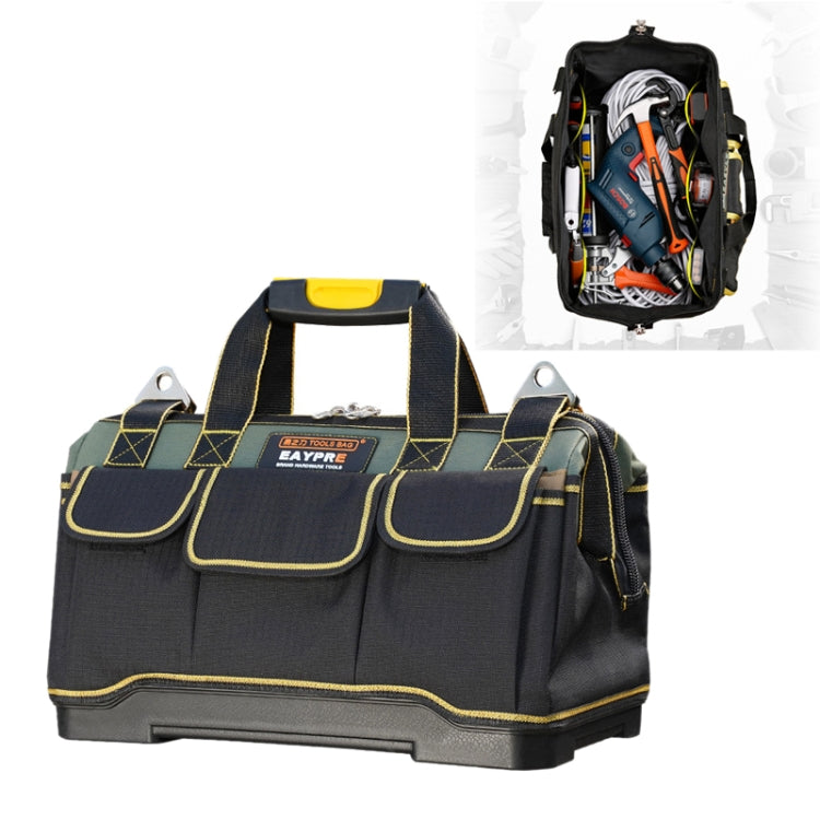 Multi-function Oxford Cloth Plastic Bottom Electrician Belt Pouch Maintenance Tools Handbag Shoulder Bag Convenient Tool Bag, Size : 13 inch
