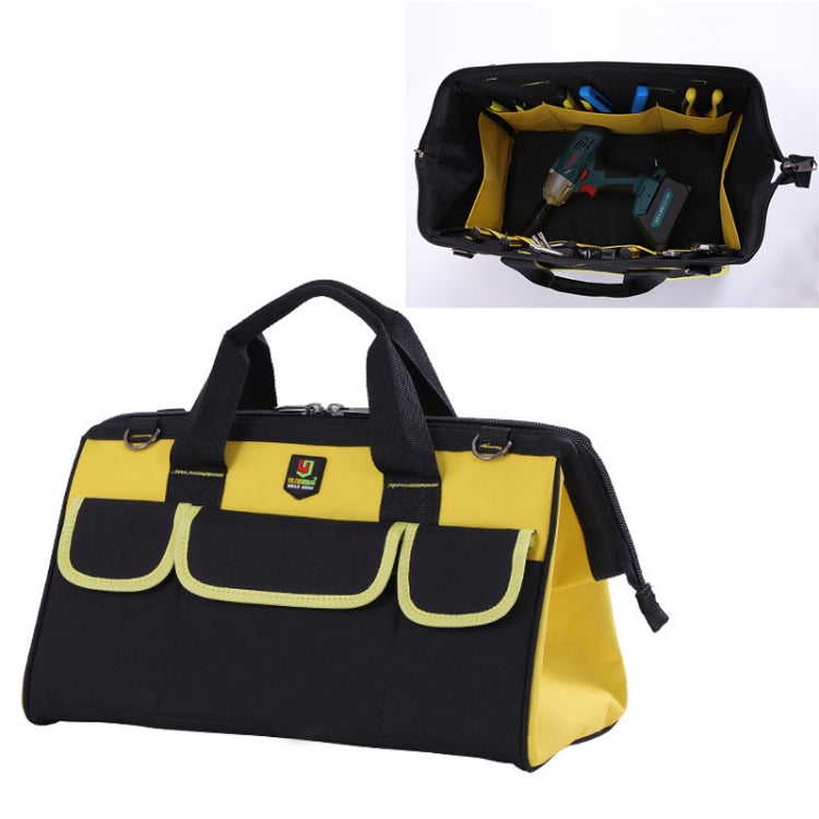 Multi-function Oxford Cloth Electrician Belt Pouch Maintenance Tools Handbag Shoulder Bag Convenient Hardware Tool Bag, Size : 14 inch