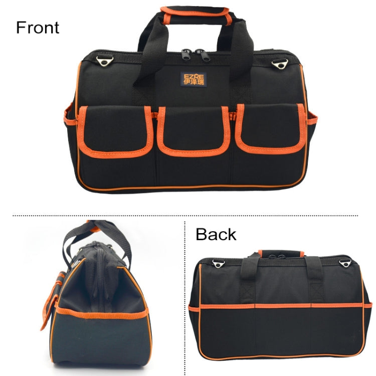 EZRE Multi-function Oxford Cloth Electrician Belt Pouch Maintenance Tools Handbag Shoulder Bag Convenient Tool Bag, Size : 19 inch