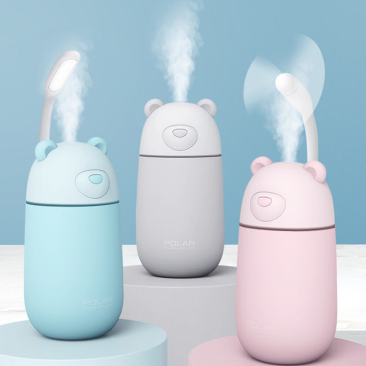 Creative Mini Portable Polar Bear Shape Mute Desktop Air Humidifier with Extended USB Port, Capacity: 320ml, DC 5V