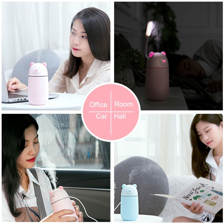Creative Mini Portable Polar Bear Shape Mute Desktop Air Humidifier with Extended USB Port, Capacity: 320ml, DC 5V