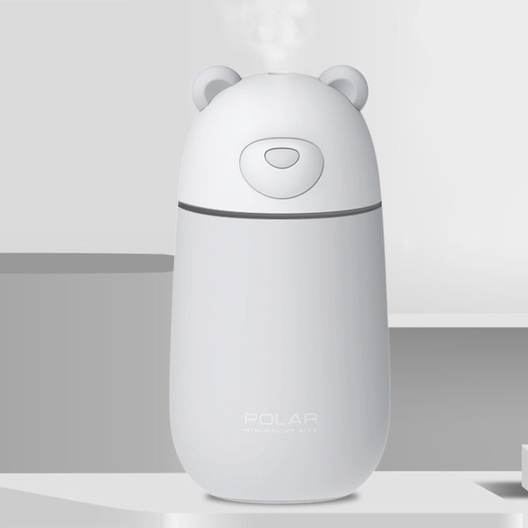 Creative Mini Portable Polar Bear Shape Mute Desktop Air Humidifier with Extended USB Port, Capacity: 320ml, DC 5V
