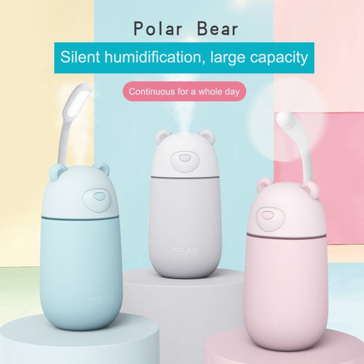 Creative Mini Portable Polar Bear Shape Mute Desktop Air Humidifier with Extended USB Port, Capacity: 320ml, DC 5V