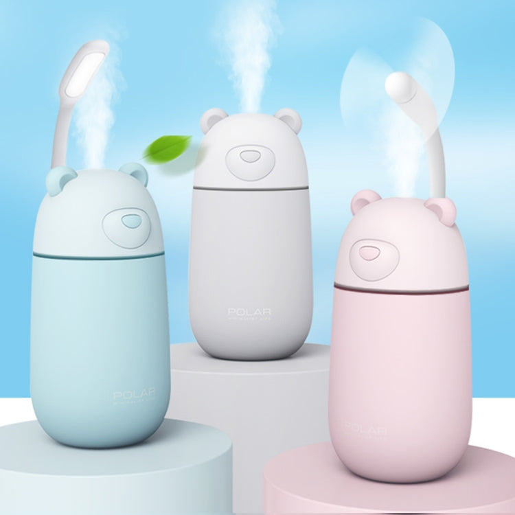 Creative Mini Portable Polar Bear Shape Mute Desktop Air Humidifier with Extended USB Port, Capacity: 320ml, DC 5V