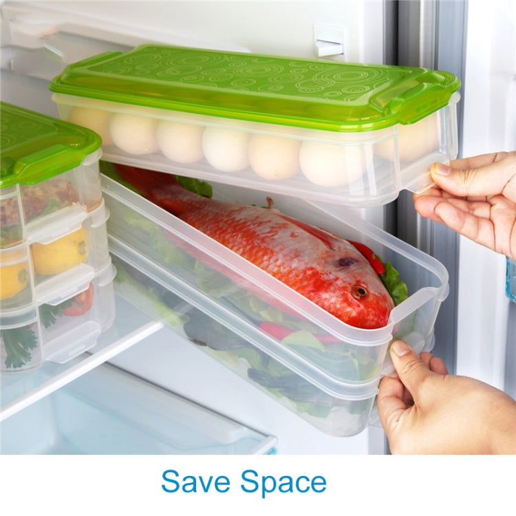 Plastic Multi-layer Food Storage Box Kitchen Refrigerator Preservation Container, Random Color Delivery