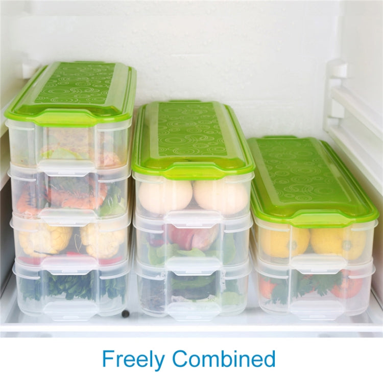 Plastic Multi-layer Food Storage Box Kitchen Refrigerator Preservation Container, Random Color Delivery