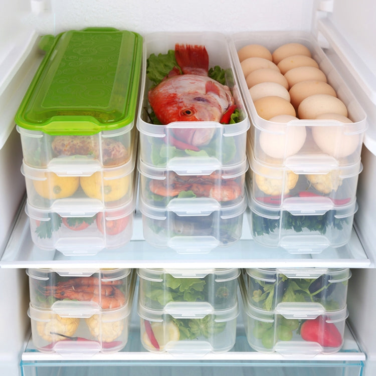 Plastic Multi-layer Food Storage Box Kitchen Refrigerator Preservation Container, Random Color Delivery