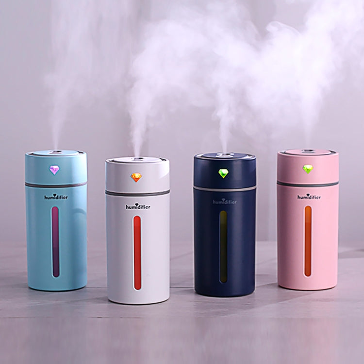 Creative Mini Diamond Portable Mute Desktop Air Humidifier with Color Night Light , Capacity: 250ml, DC 5V