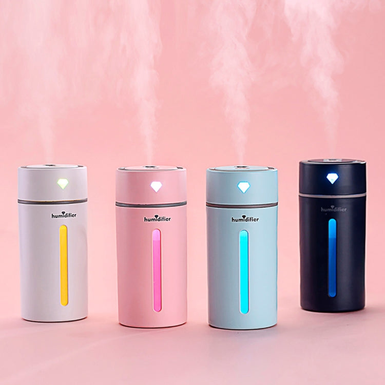 Creative Mini Diamond Portable Mute Desktop Air Humidifier with Color Night Light , Capacity: 250ml, DC 5V