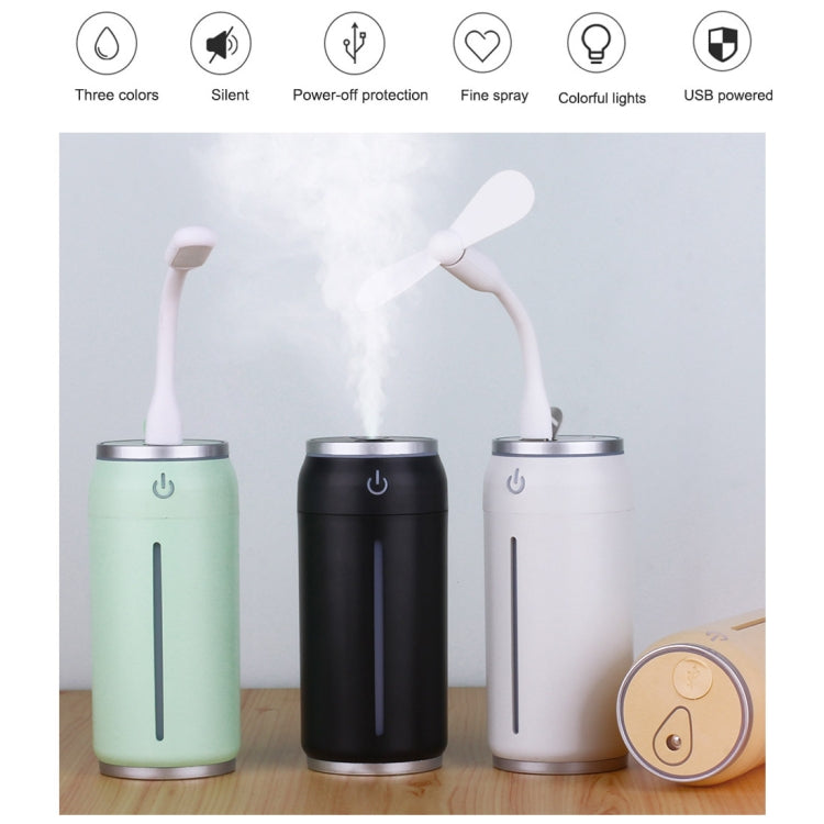Mini Portable Misty Can Shape Mute Desktop Air Humidifier with Extended USB Port