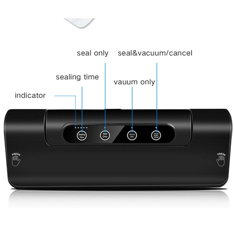 Automatic Vacuum Sealer for Household Food Preservation, with Food Grade Vacuum Bags