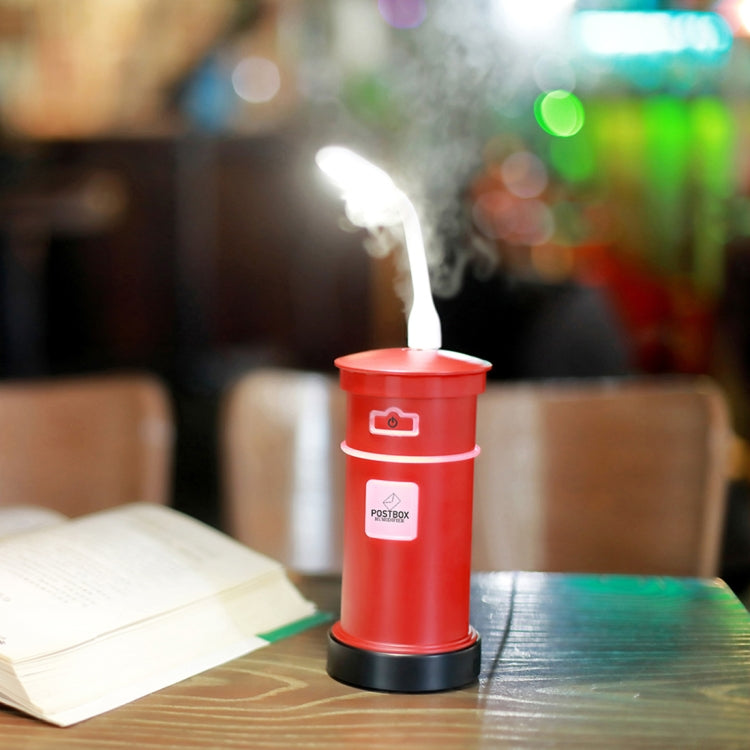 2W Mini Portable Post Box Shape Mute Desktop Air Humidifier Aromatherapy Air Purifier with Extended USB Port, Capacity: 200ml, DC 5V