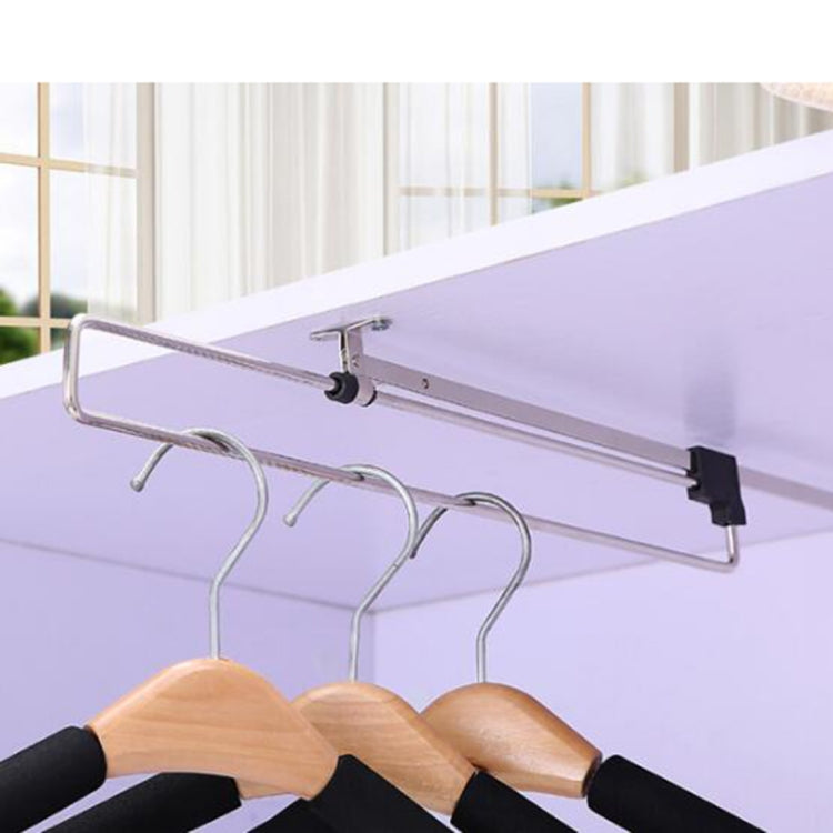 Telescopic Rail Pull-Out Wardrobe Clothes Hangerï¼ˆ40cm)