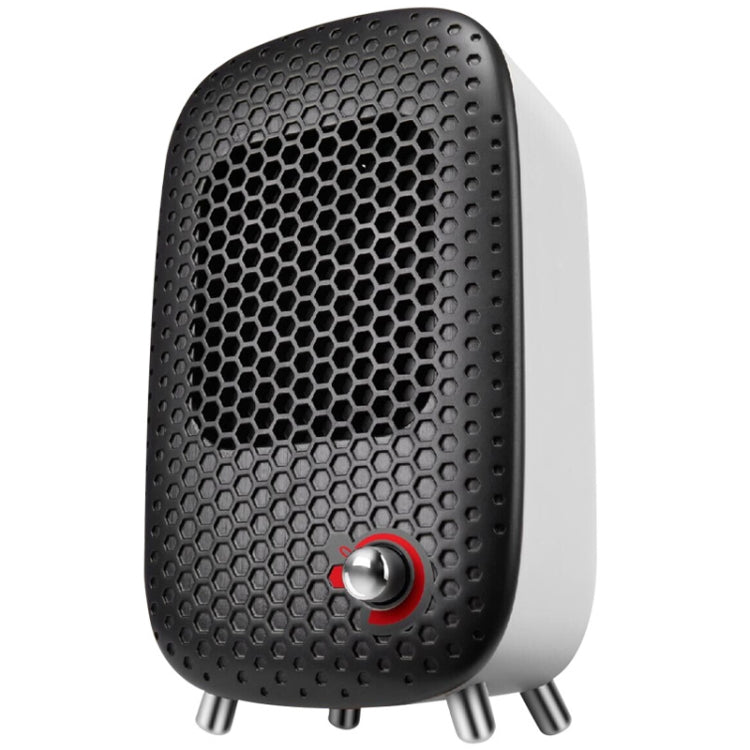 500W Mini Electric Fan Heater Office Personal Desktop Heater Household Electric Warmer (White)
