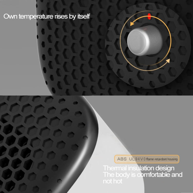 500W Mini Electric Fan Heater Office Personal Desktop Heater Household Electric Warmer (White)