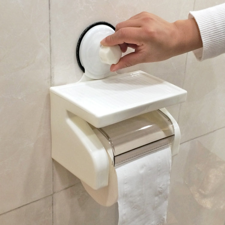 Toilet Bathroom Tissue Boxes Napkin Wall Super Strong Sucker Sucking Disc Tissue Case Tissue Storage Racks,Suitable for 95*100mm Roll of Paper