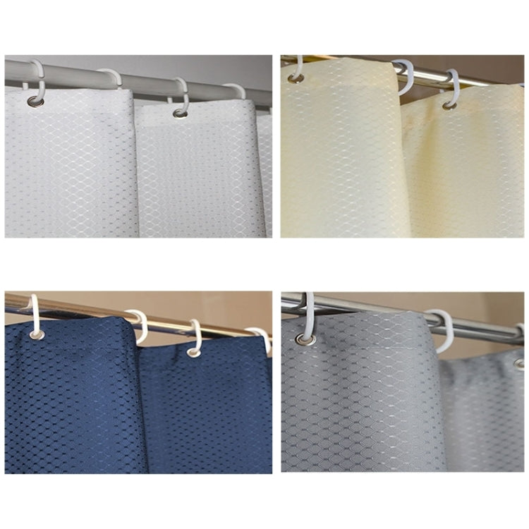 Thickening Waterproof And Mildew Curtain Honeycomb Texture Polyester Cloth Shower Curtain Bathroom Curtains,Size:200*180cm