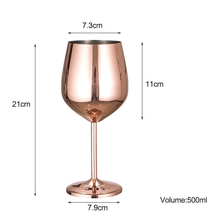MICLAN 500ml Stainless Steel Red Wine Cup High Capacity Wine Goblet
