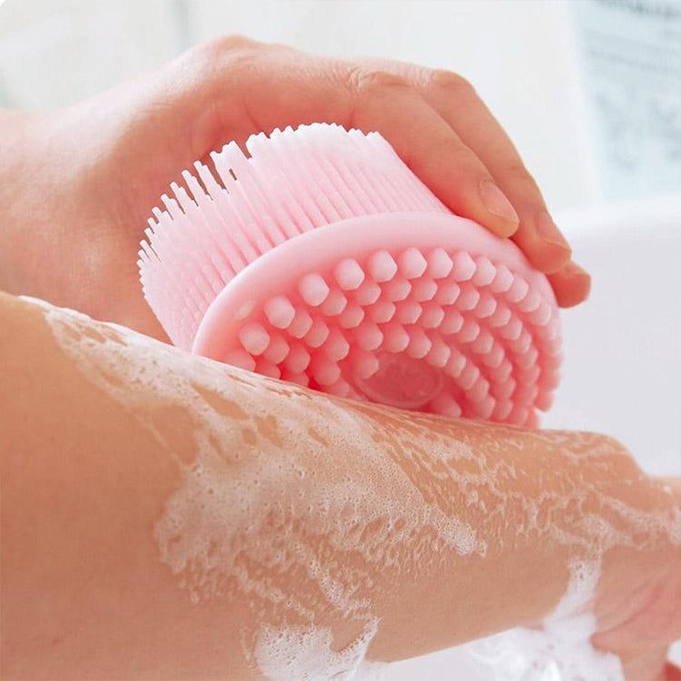 Baby Silicone Massage Brush Baby Shower Brush, Size: 12*7*4cm, Random Color Delivery