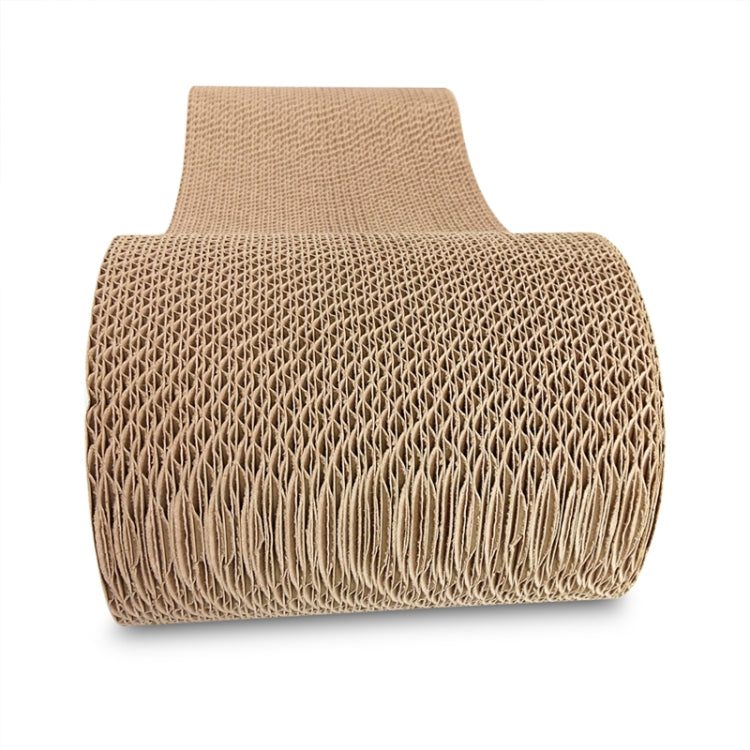 8-shaped Corrugated Paper Cat Scratch Board Claw Toy, Size: 56x21.5cm