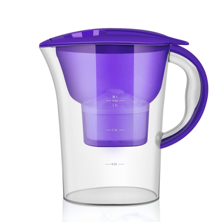 1.3L Portable Home Kitchen Activated Carbon Filter Cold Water Bottle