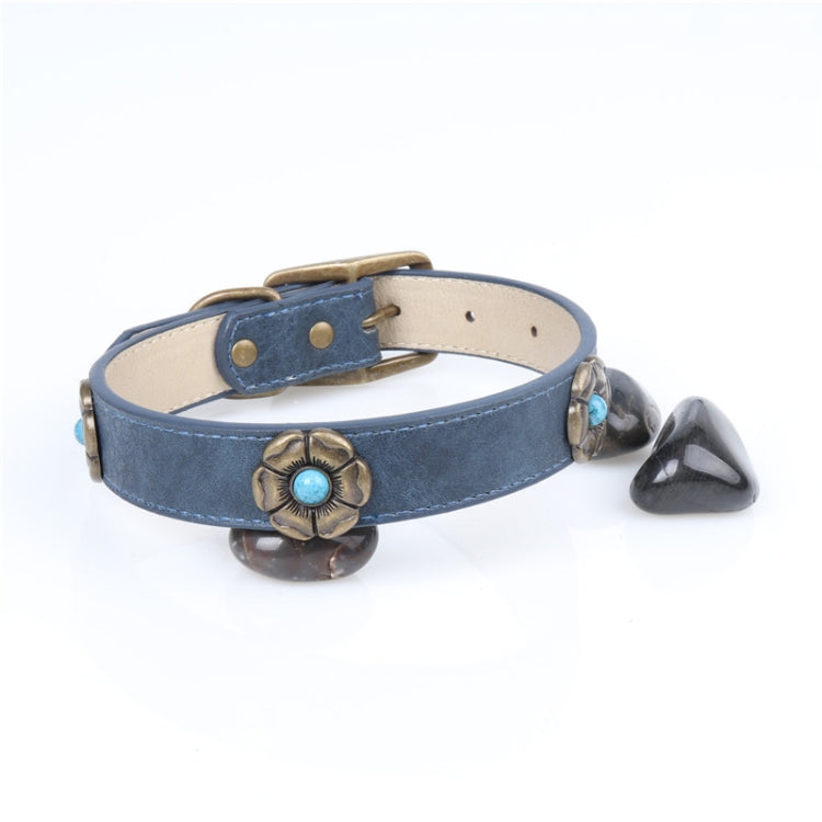 Rhinestone Crystal Leather Dog Collar for Medium Large Dog Pet Products, Size: 2.5 * 50cm