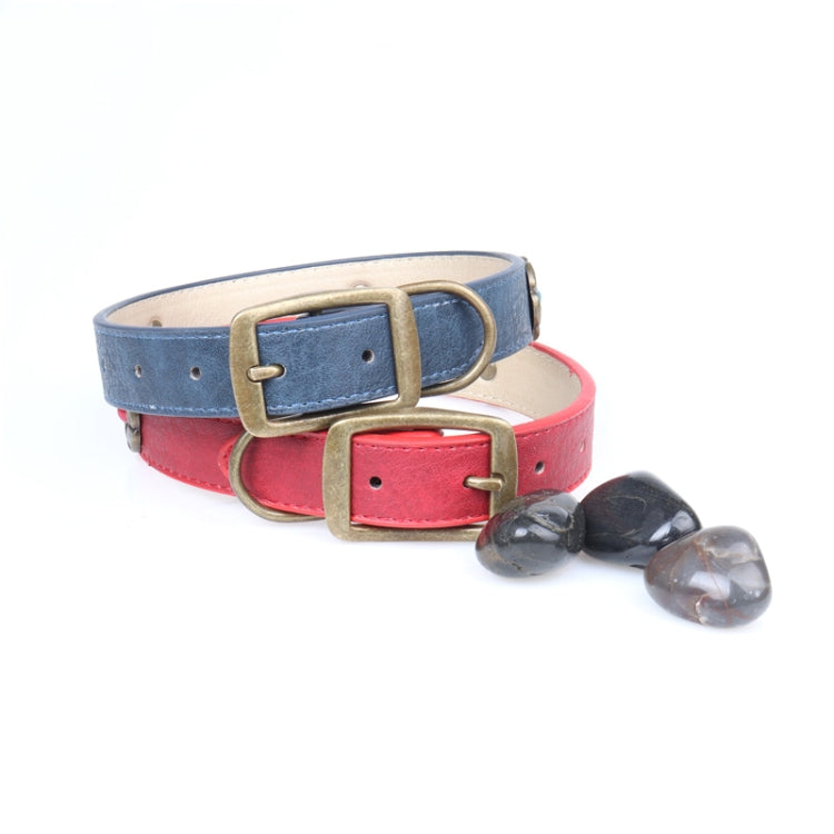 Rhinestone Crystal Leather Dog Collar for Medium Large Dog Pet Products, Size: 2.5 * 50cm