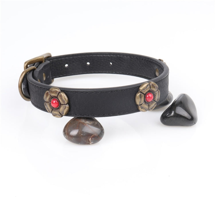 Rhinestone Crystal Leather Dog Collar for Medium Large Dog Pet Products, Size: 3.0 * 60cm